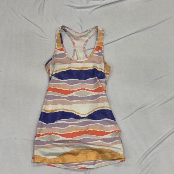 Lululemon Printed Racerback Tank – Multicolor – Size 6 - Picture 2 of 2